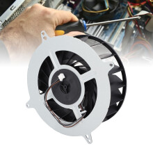Silberner 18-Blatt-Innenkühlventilator 12 V 2,0 A