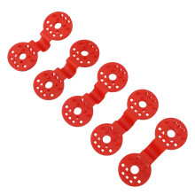 50 Stück runde Shade Clips 100 mm, 10 mm Loch, Rot