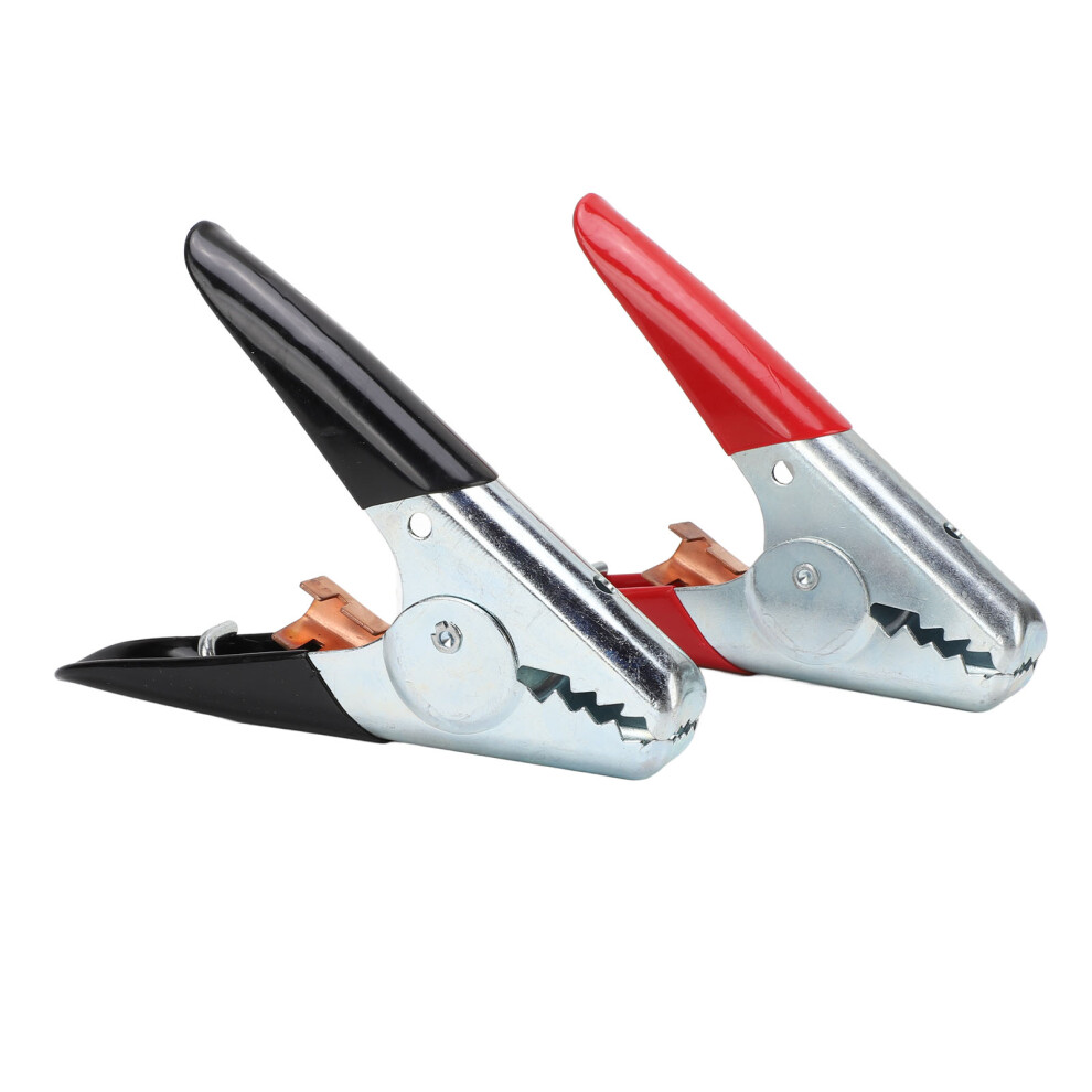 Pair Of 600A Car Battery Charger Clamp Quick Connection Insulated Handle Replacement Battery Clip Black/Red 3711313530296