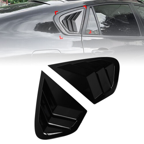 2 Stück X6 E71 E72 2008-2014 glänzende schwarze Lamellen