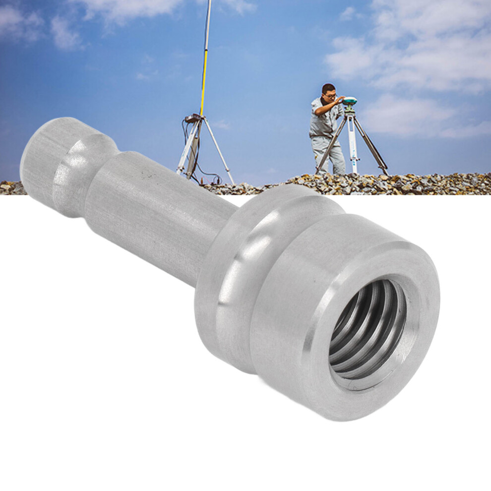 Prism Pole Mount Adapter Stainless Steel Female Thread 5/8Inâ11 Total Station Prism Adapter 4041313530613