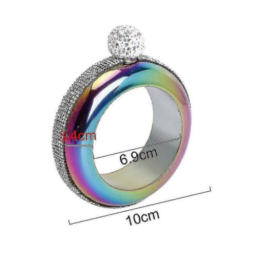 (diamond-encrustedcolorful)Bracelet Flask Bangle Flasks Creative Stainless Steel And Hip Flask 1