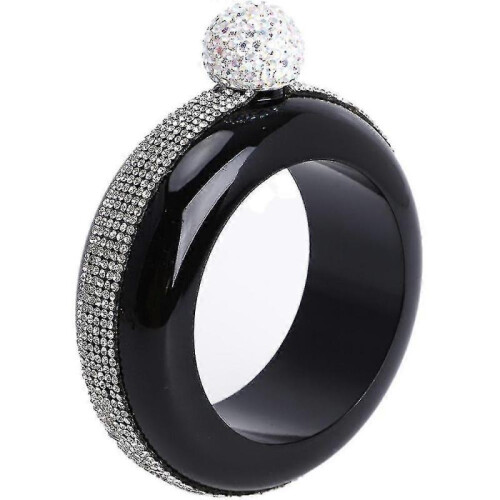 (diamondblack)Bracelet Flask Bangle Flasks Creative Stainless Steel And Hip Flask