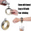 (DiamondGold)Bracelet Flask Bangle Flasks Creative Stainless Steel And Hip Flask 3