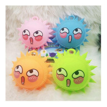 (Sun Flower, Color Random) Glowing Squeezy Stress Relief Sensory Toys Fidget Flashing Puffer Ball for Adult Kids