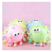 (Snowflake, Color Random) Glowing Squeezy Stress Relief Sensory Toys Fidget Flashing Puffer Ball for Adult Kids