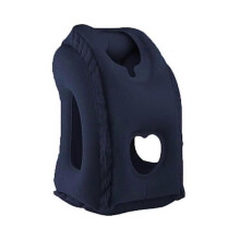 (blue)Inflatable Airplane Neck Pillow For Sleeping To Avoid Neck And Shoulder Pain