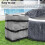 Whirlpool-Heizpumpenabdeckung 43x38x54cm Polyester 6