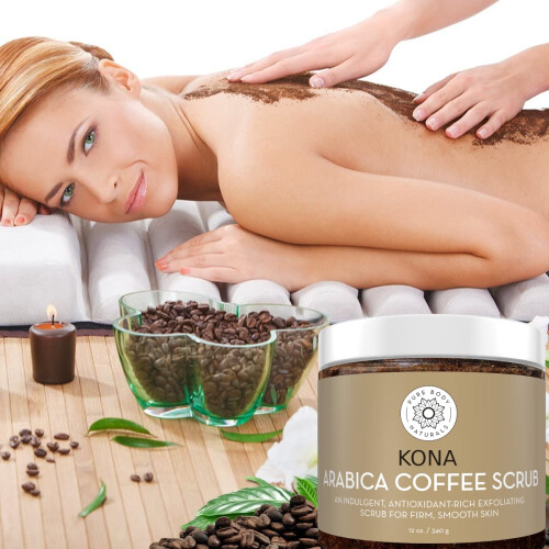 Pure Body Naturals Αραβικός Καφές Scrub Σώματος - Με Καφεΐνη για Κυτταρίτιδα & Ραβδώσεις 1