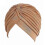 (Light Coffee)Womens Solid Turban Hat Head Wrap Beanie Cap Headwear 1
