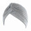 (Light Gray)Womens Solid Turban Hat Head Wrap Beanie Cap Headwear 1