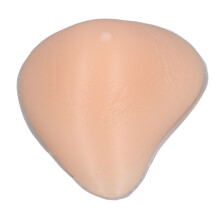Silicone Boob Form Mastectomy Prosthesis Asymmetrical Shape Deep Concave Realistic Feeling Soft Boobs Insert Skin Color Left Single 40B/38C