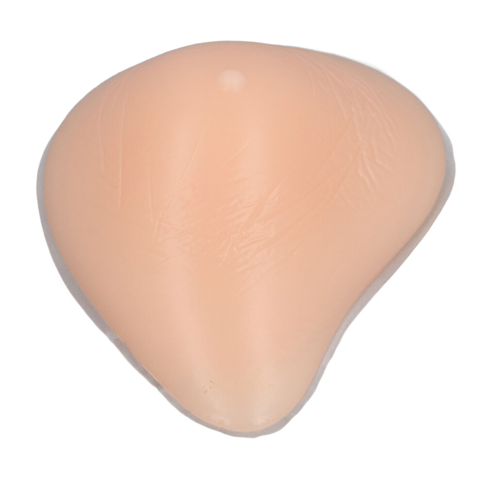 Silicone Boob Form Mastectomy Prosthesis Asymmetrical Shape Deep Concave Realistic Feeling Soft Boobs Insert Skin Color Left Single 40B/38C