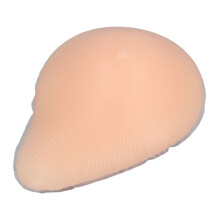 Silicone Boob Form Mastectomy Prosthesis Asymmetrical Shape Deep Concave Realistic Feeling Soft Boobs Insert Skin Color Right Single 40B/38
