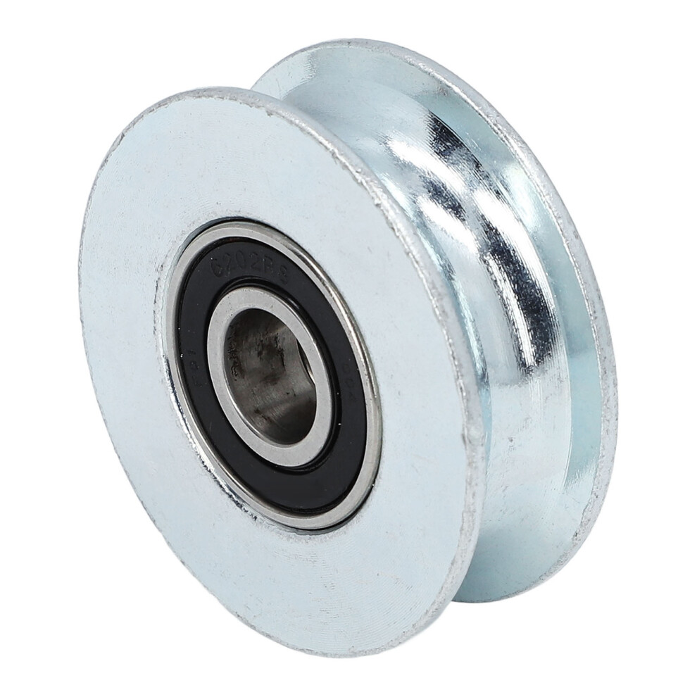 U Groove Bearing Pulley Alloy Steel Guide Wheel For Sliding Gate Hanging Projects 64Mm Outer Diameter 15Mm Center Hole 8741313534036