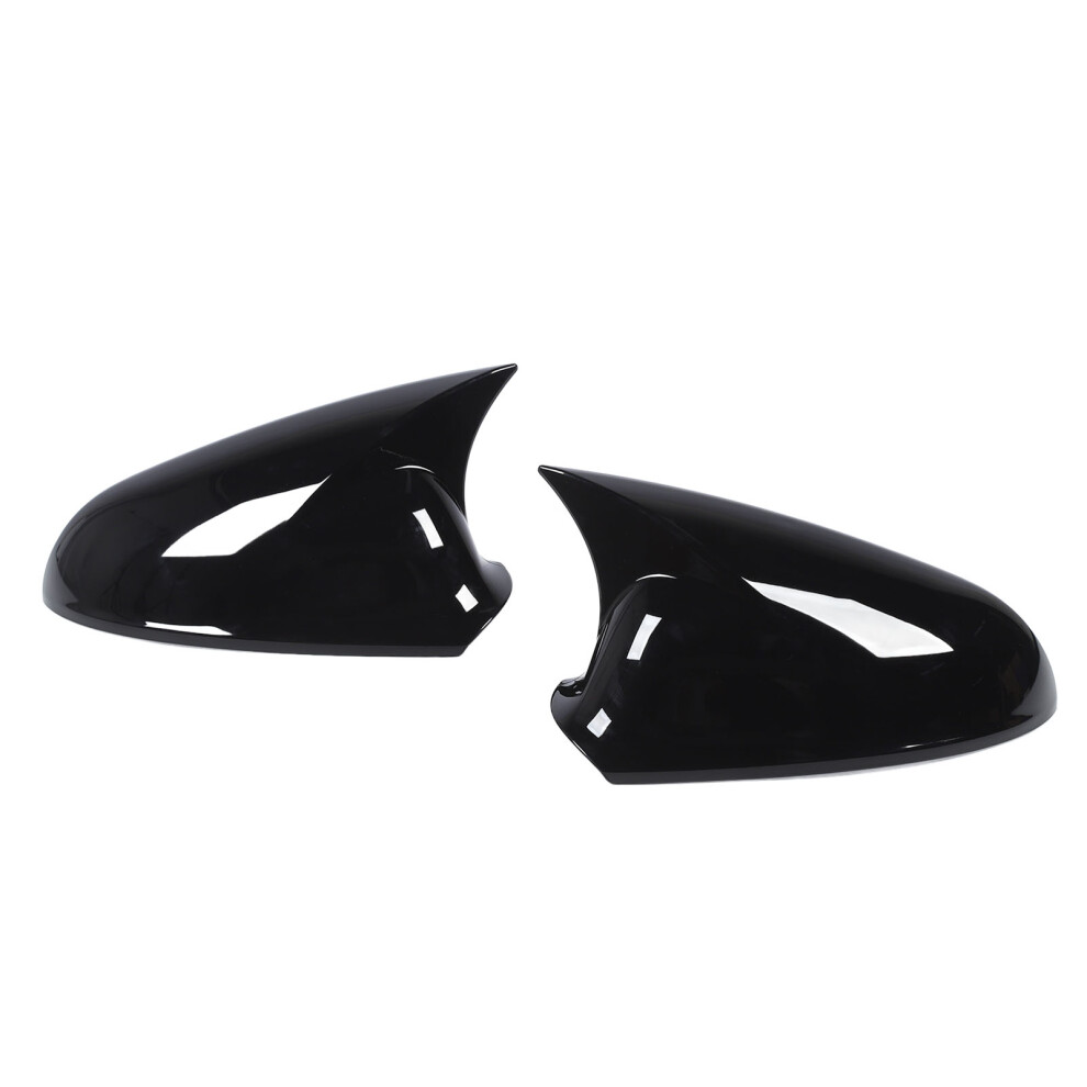 Pair Of Glossy Rearview Mirror Cover Cap Enhance Vehicle Appearance Replacement For Vauxhall Astra J Mk6 Black 6931313535184