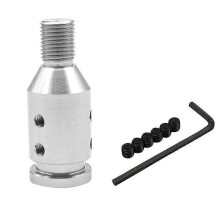 (Silver)Aluminum Gear Shift Knob Thread Adapter For Non Threaded Shifters 12x1.25mm Car Modified Accessories