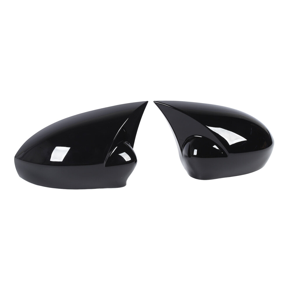 Side Mirror Cap Cover 735417229 Glossy Rearview Wing Mirror Cover For Grande Punto Dal Evo Dal Black 4351313535168