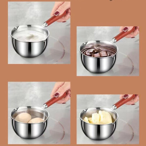 Mini-Milchwärmer-Topf 200ml 304 Edelstahl 2