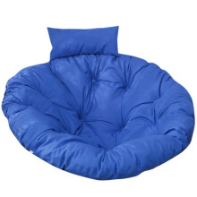 (Round Diameter 115CM, Dark Blue Cushion) Thicked Papasan Chair Cushion Comfortable Hanging Chair Cushion Hammocks Swing Pad for Indoor