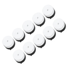 10 Stück Weiße PU Tennisracket-Overgrip-Band Anti-Rutsch-Schwitzabsorbierend