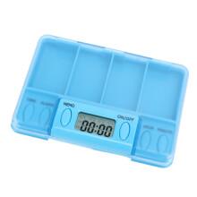 Blaue smarte Medikamentenbox CR2025, 100mAh, 10x7cm