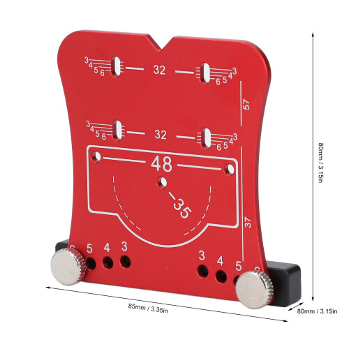 35-mm-Scharnierloch-Bohrer-Set, Rot 1