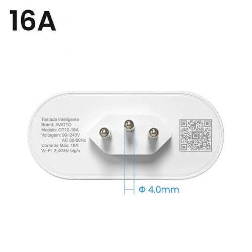 (16A)WiFi Smart Brazil Standard Socket Durable Voice Control Light Remote for Indoor Home House 1