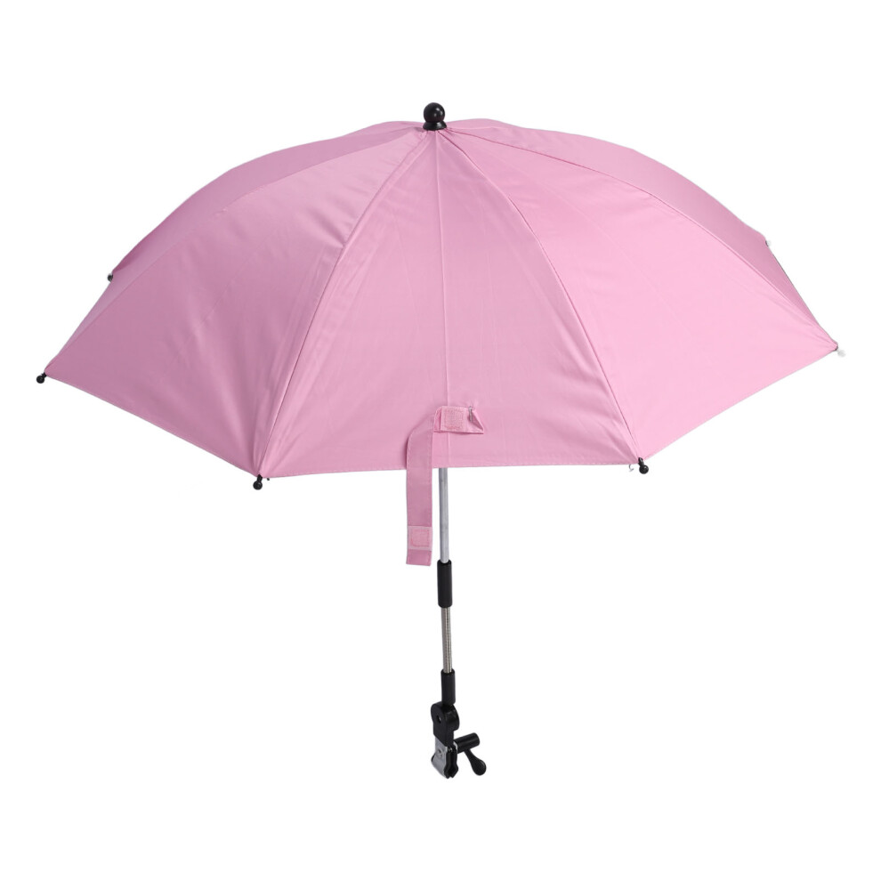 Baby Parasol Clip On Baby Stroller Sun Shade Sun Protection Umbrella Universal Baby Pram Parasol with 360 Degree Adjustable Clamp For Strol