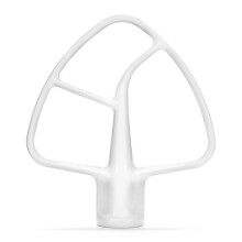 Frusta piatta rivestita KitchenAid K45B bianca da 4,5 Qt