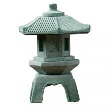 (A Small) Mini Pagoda Statue Miniature Sandstone Sculpture Asian Decor for Landscape Balcony Garden