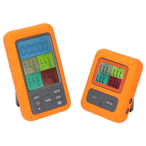 TS-TP40 4-Sonden-Fleischthermometer mit Farbdisplay