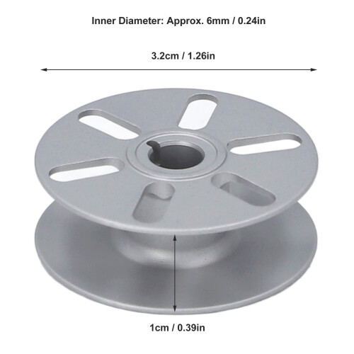 0867150150 32mm Spule 6mm Innendurchmesser Silber 1 Stück 1