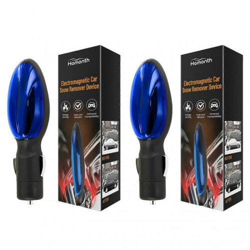 (2pcs) Quick Portable Mini Deicer Electromagnetic Heated Snow Remover for Car Window Winter Supply