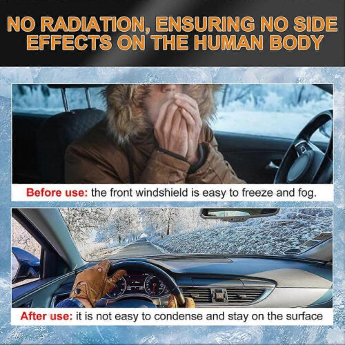 (1pc) Quick Portable Mini Deicer Electromagnetic Heated Snow Remover for Car Window Winter Supply 2