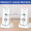 2 Way Voice Intercom Home Elderly Voice Activated Hands Free Wireless System 1000m Range White 4