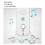 2 Way Voice Intercom Home Elderly Voice Activated Hands Free Wireless System 1000m Range White 10