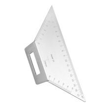3D-Mehrwinkel-Lineal 90/45 Aluminium-Gehrung-T-Lineal