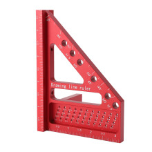 Aluminiumlegierung Tischlerwinkel Lochlineal 45/90 für Holzarbeiten