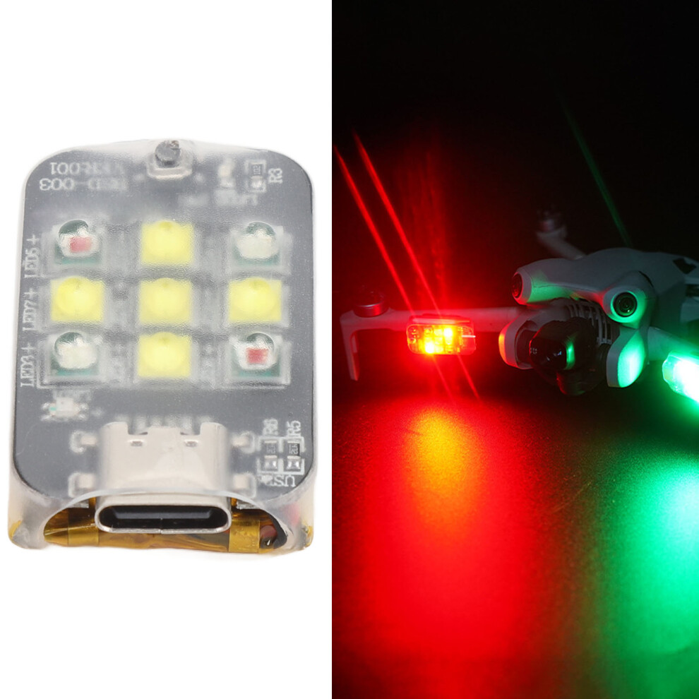 Drone Strobe High Brightness Small Drone Led Night F Lamp For Mini 4K 4 Pro For Avata 2 Light 7631313551700