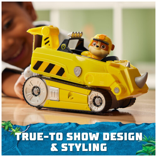 Paw Patrol PAW Patrol Ζούγκλα Παιδιά, Όχημα Ράβλ Ρινόκερος, Τροχόσπιτο με Φιγούρα 2