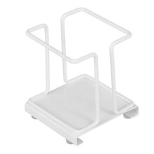 (Without Box,White)Strong Carbon Steel Storage Box Smooth Surface Without Burrs Storage Rack for Storing Paper Cups and Straws