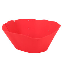 Silicone Splatter Guard for Frying Pan Pot DIY Adjustable Oil Splash Guard for Kitchen Everyday Cooking Red