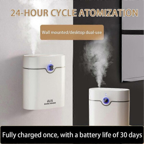 (jasmine) Airs Freshener for Small Spaces Hotel Aromas Diffuser for Bathroom 3 Modes Wall Desk Diffuser 2