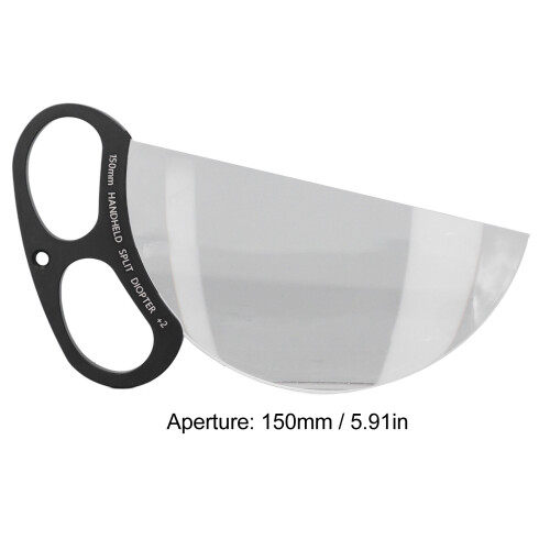 150 mm handgehaltenes Split-Diopter-Filter, 2 Prisma 1