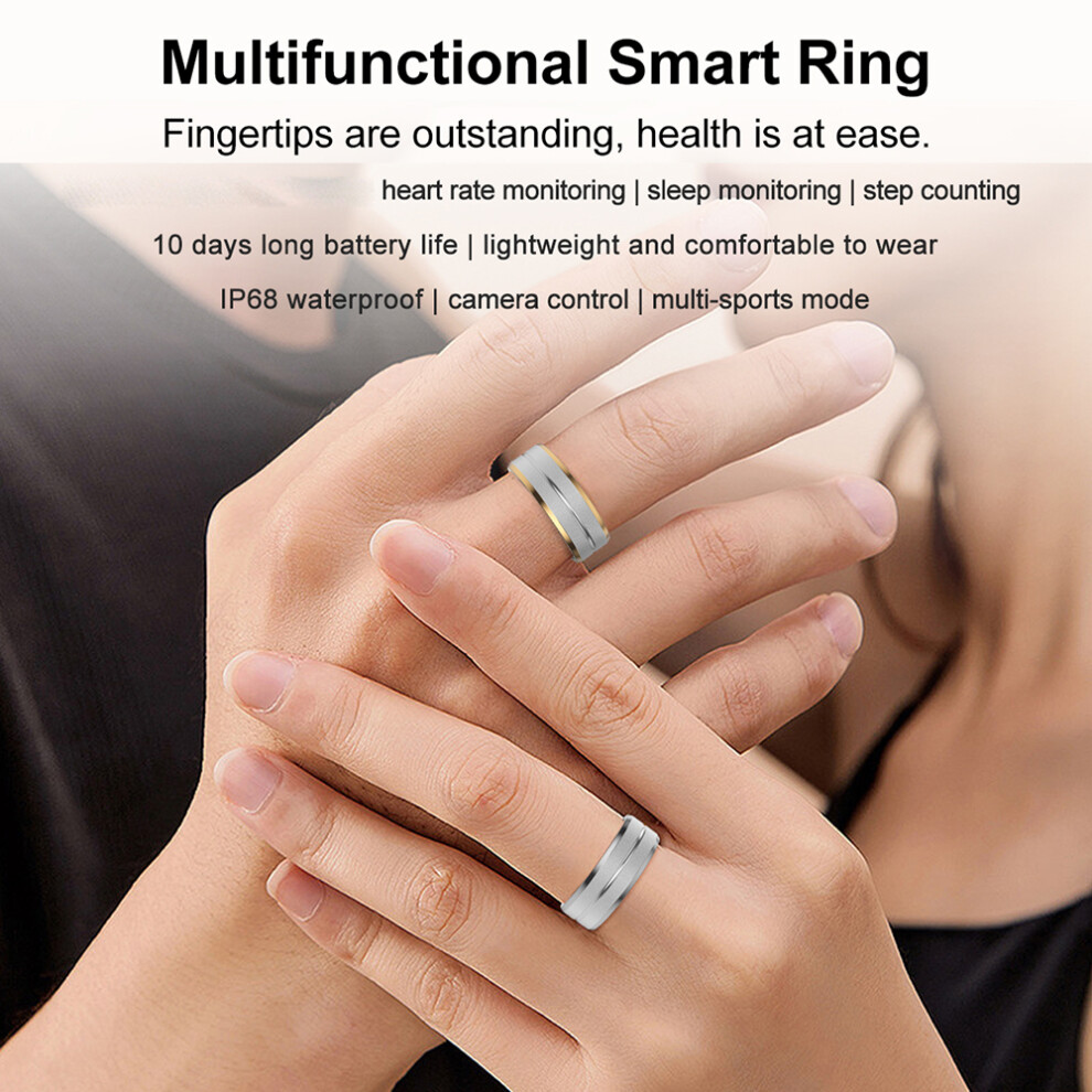 SR1 Smart Ring Smart Ring Multi-Sport Mode Recording Health Tracker, Fitness Sleep Heart Rate  Smart Ring, Waterproof IP68 Long Battery lif-image-OPC-PHQ99PT-NEW