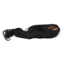 Puppenperücke 1/3 BJD Seidenhaar 22-23cm natürliches Schwarz