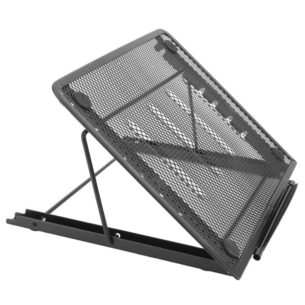 Laptop Stand Desk Adjustable Foldable Ventilated Tablet Computer Holder Universal Lightweight Ergonomic Cooling Black 9381313557377