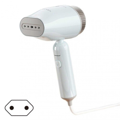 (EU plug, Blue) Handheld Hanging Ironing Machine Portable Folding Ironing Machine Mini Small Steams Brush