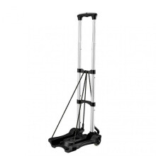 Portable Folding Luggage Cart Lightweight Aluminum Hand Truck Dollys with 2 Wheel for Travel
